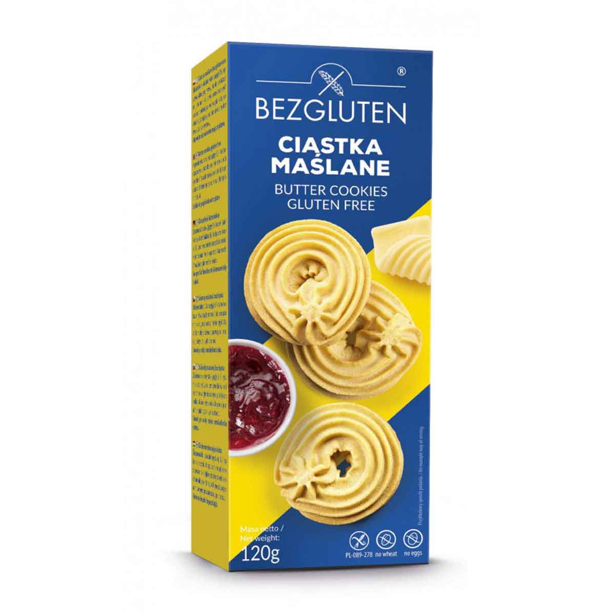 Bezgluten Gluten Free Butter Cookies 120g Foobe